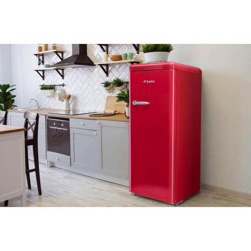 Epic 21-inch, 9 cu. ft. Freestanding All Refrigerator with Adjustable Thermostat ERAR88RED IMAGE 4