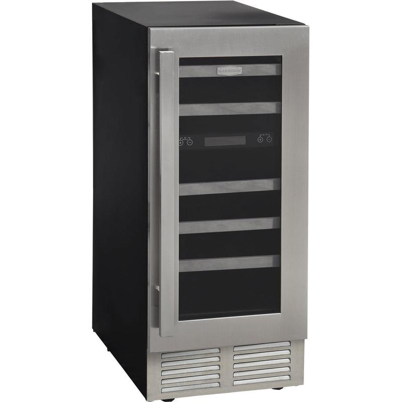 Marathon 28-Bottle Wine Cooler with Dual Zone with LED Lighting MWC28-DSS IMAGE 5