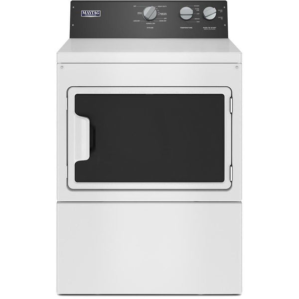 Maytag Commercial Laundry 7.4 cu. ft. Electric Dryer with Intellidry® Sensor MEDP586GW IMAGE 1