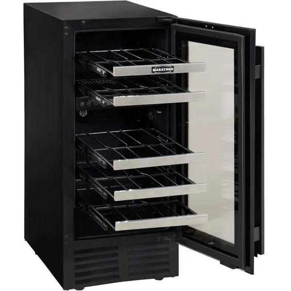 Marathon 28-Bottle Wine Cooler with Dual Zone with LED Lighting MWC28-DBLS IMAGE 3