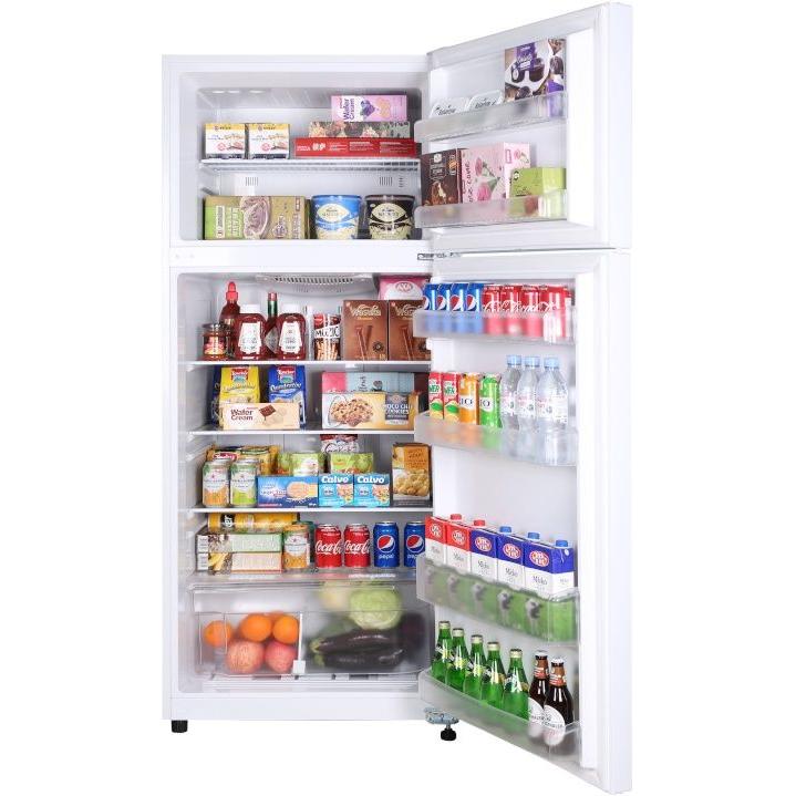Epic 28-inch, 14.8 cu. ft. Freestanding Top Freezer Refrigerator EFF148W-1 IMAGE 5