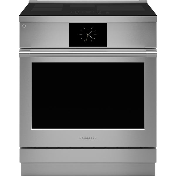 Monogram 30-inch Freestanding Induction Range with Wi-Fi Built-in ZHP304ETVSS IMAGE 1