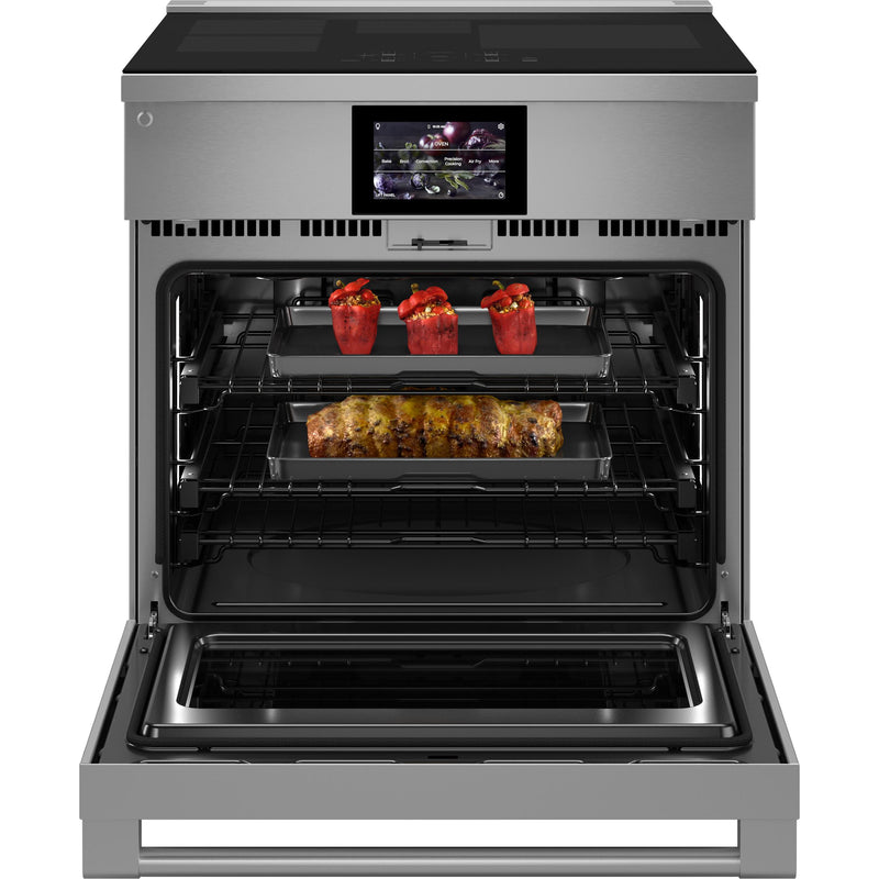 Monogram 30-inch Freestanding Induction Range with Wi-Fi Built-in ZHP304ETVSS IMAGE 2