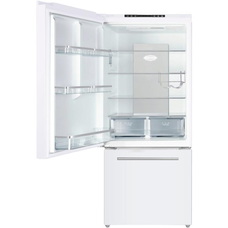 Marathon 30-inch, 18 cu. ft. Bottom Freezer Refrigerator MFF179WBM-LH IMAGE 2