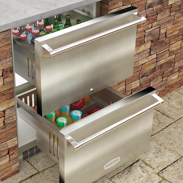 Marvel Outdoor Outdoor Refrigeration Drawers MO24RDS3NS IMAGE 1