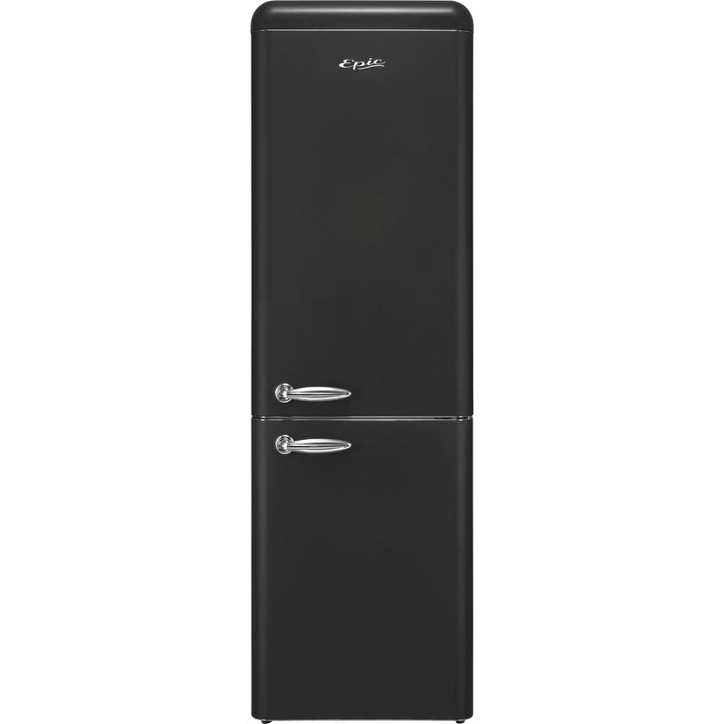 Epic 24-inch, 11 cu.ft. Bottom Freezer Refrigerator with LED Lighting ERFF111BL IMAGE 1