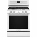  KitchenAid 30-inch Freestanding Gas Range KFGG500EWH IMAGE 1