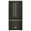  KitchenAid 33-inch, 22 cu. ft. Freestanding French 3-Door Refrigerator with Internal Water Dispenser KRFF302EBS IMAGE 1