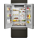  KitchenAid 36-inch, 20.8 cu.ft. Built-in French 3-Door Refrigerator with Internal Ice Maker KBFN506EBS IMAGE 2