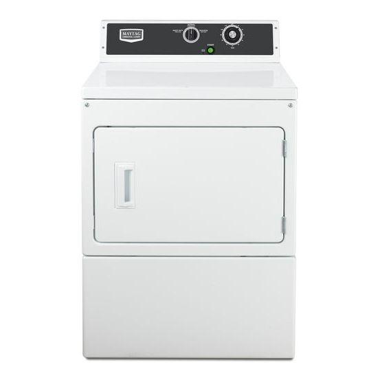 Maytag Commercial Laundry 7.4 cu. ft. Electric Front Loading Commercial Dryer MDE18MNAZW IMAGE 1