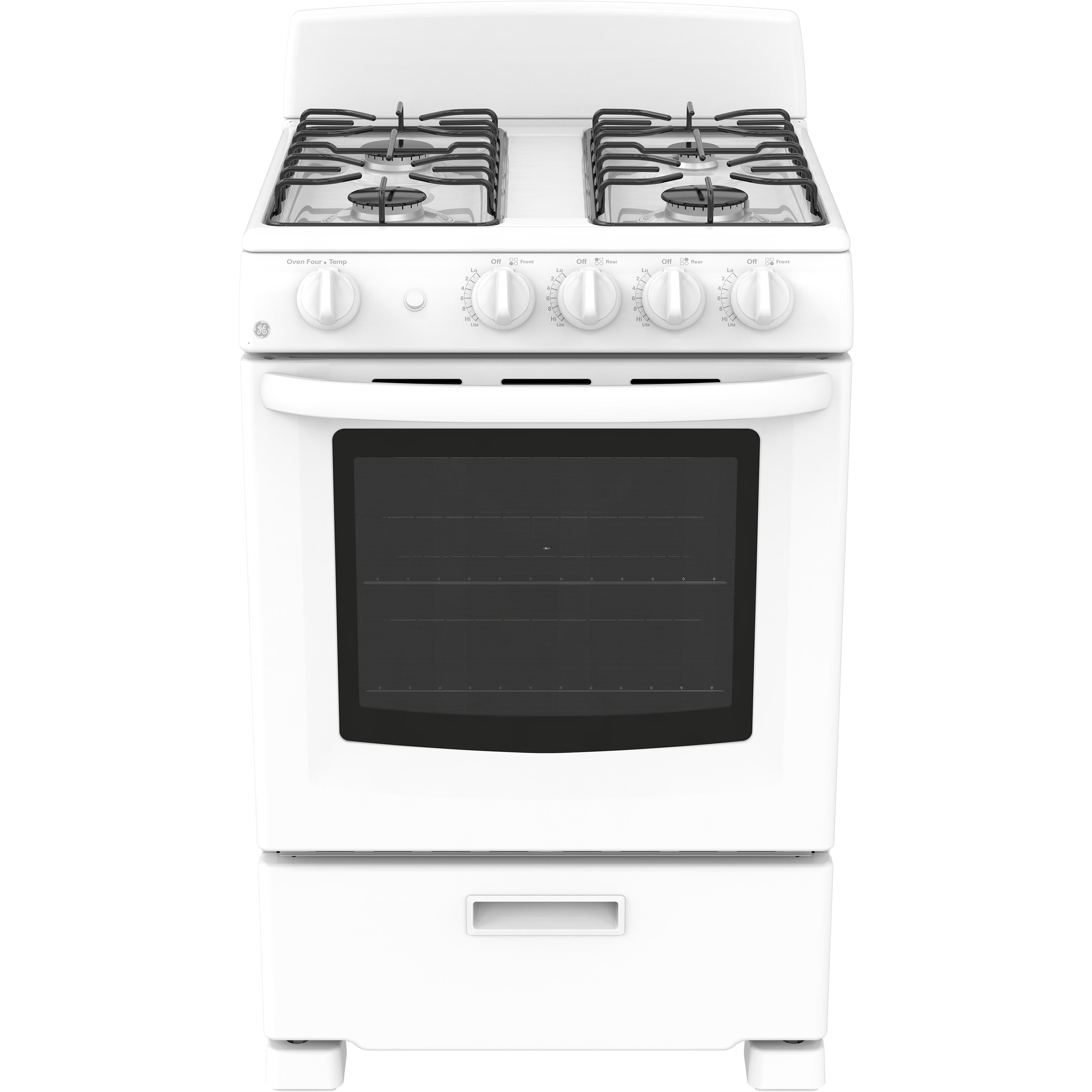 JCGAS300DMWW GE 24inch Freestanding Gas Range JCGAS300DMWW Handy