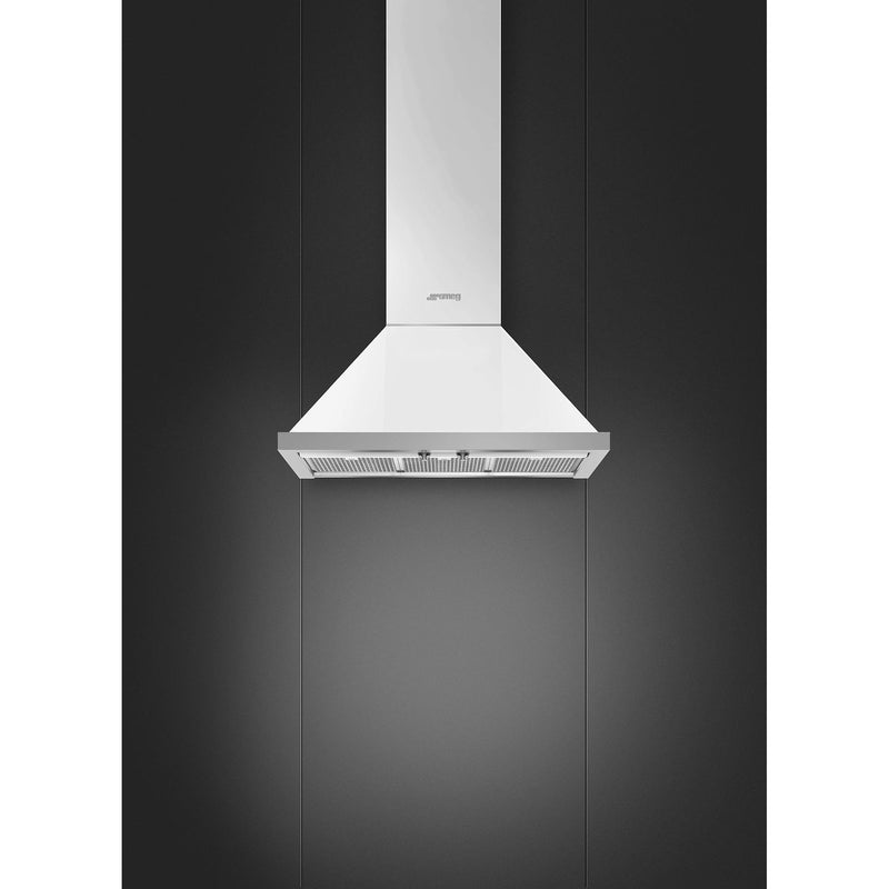 Smeg 30-inch Portofino Aesthetic Wall Mount Range Hood KPF30UWH IMAGE 2