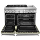  KitchenAid 48-inch Freestanding Dual Fuel Range with Even-Heat™ True Convection KFDC558JAV IMAGE 2