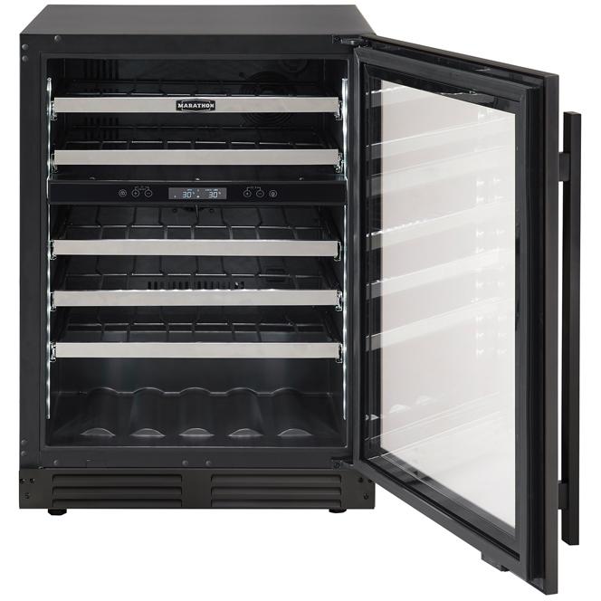 Marathon Built-in Convertible Wine Cooler with LED Display MWC56-DBLS IMAGE 2