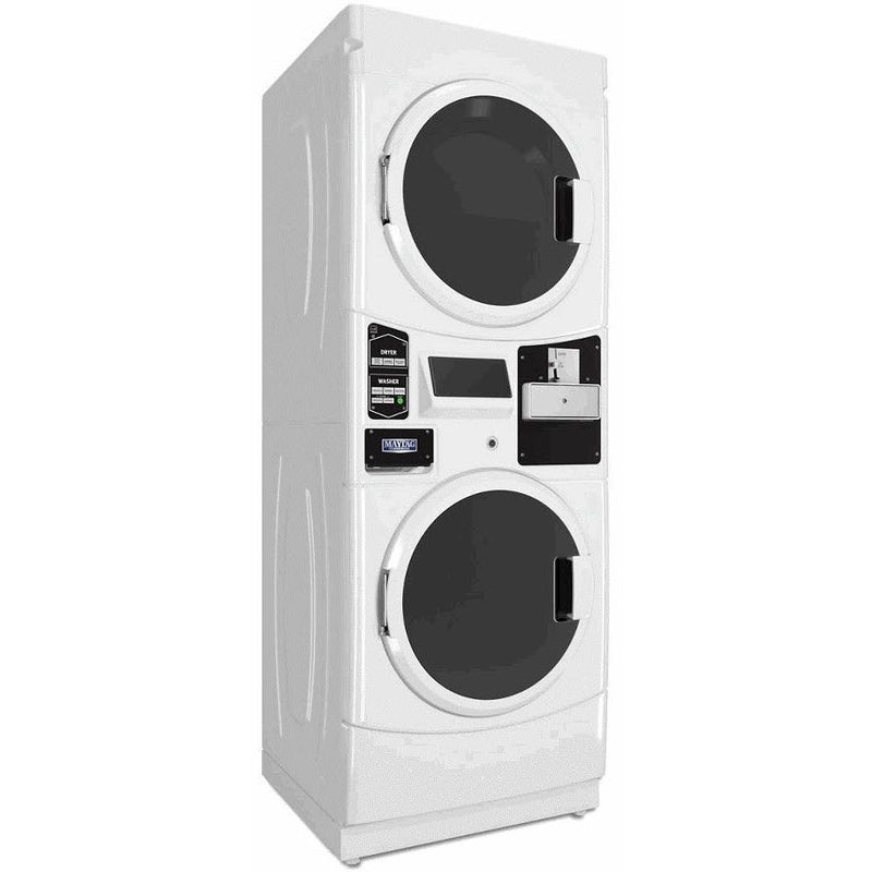 Maytag Commercial Laundry Gas Stacked Washer and Dryers Commercial Laundry Center with Turbovent® Technology MLG22PDAWW IMAGE 3