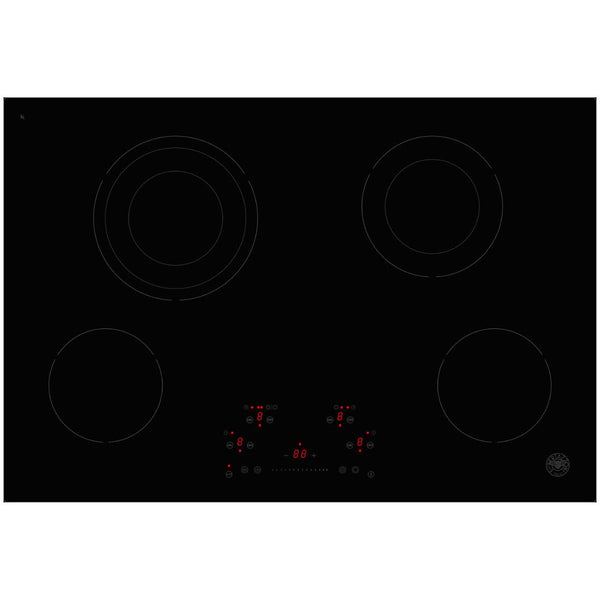 Bertazzoni 24-inch Built-in Electric Cooktop with 4 Cooking Zones PE244CERB BUILDER IMAGE 1