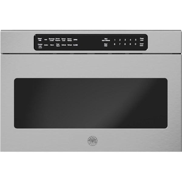 Bertazzoni 24-inch, 1.2 cu.ft. Built-in Microwave Drawer with LCD Display MD24XB BUILDER IMAGE 1