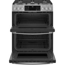 GE Profile 30-inch Slide-In Double Oven Gas Range with WiFi PCGS960YPFS IMAGE 2