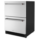  KitchenAid 24-inch Undercounter Double-Drawer Refrigerator KUDR204KSB IMAGE 4