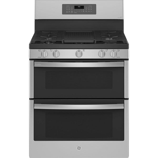 GE Profile 30-inch Freestanding Gas Range with True European Convection Technology PCGB965YPFS IMAGE 1