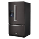  KitchenAid French 3-Door Refrigerator with External Water and Ice Dispensing System KRFF577KBS IMAGE 4