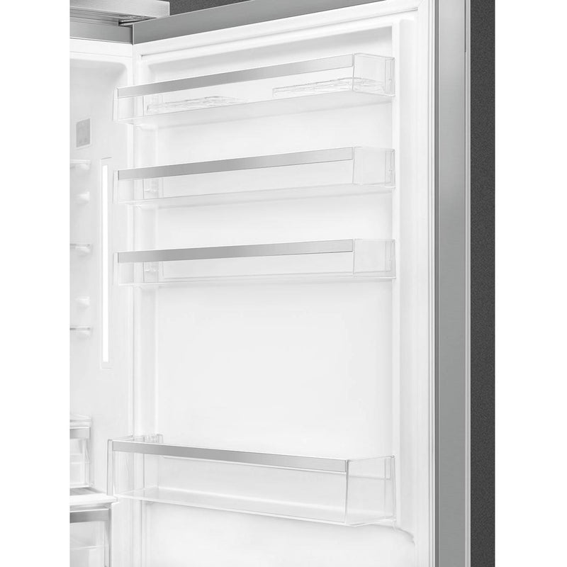 Smeg 28-inch, 18.01 cu. ft. Bottom Freezer Refrigerator FA490URX IMAGE 8