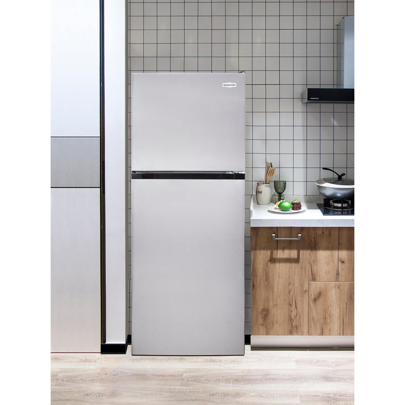 Marathon 24-inch, 12.1 cu.ft. Top Freezer Refrigerator with LED Lighting MFF123SS IMAGE 2