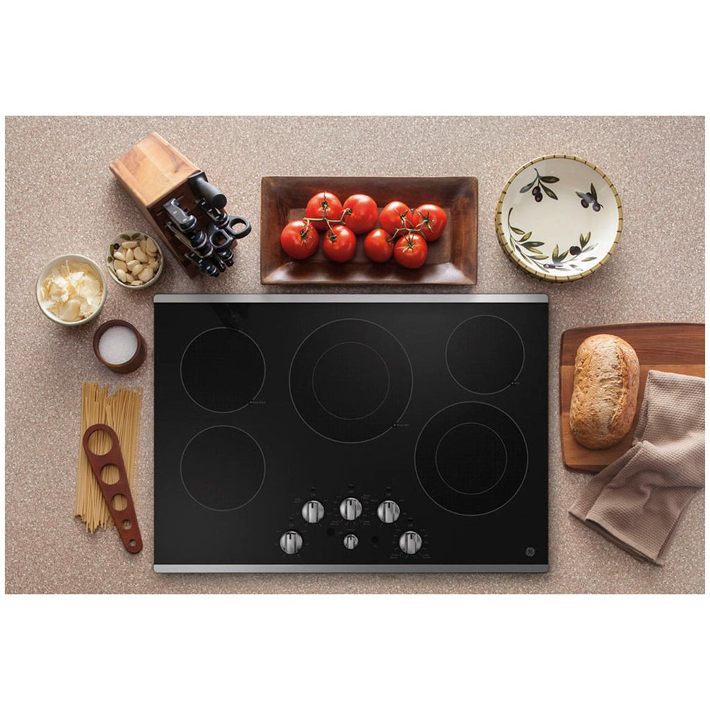 GE 30-inch Built-in Electric Cooktop JEP5030STSS