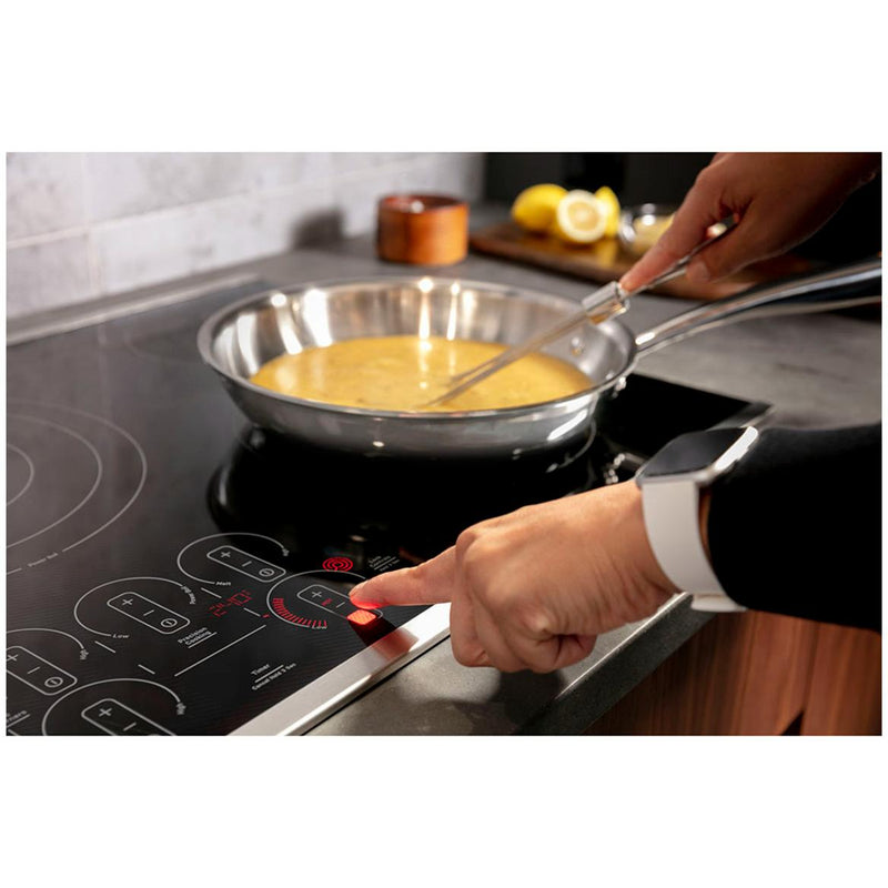 GE Profile 30-inch Built-in Electric Cooktop With Wi-Fi PEP7030DTBB IMAGE 4