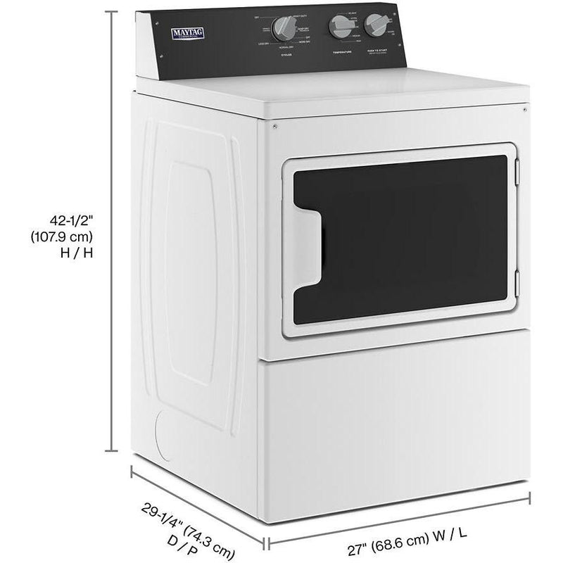 Maytag Commercial Laundry 7.4 cu. ft. Electric Dryer with Intellidry® Sensor MEDP586GW IMAGE 14