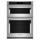  KitchenAid 27-inch, 5.7 cu. ft. Built-in Combination Wall Oven with Microwave with Air Fry KOEC527PSS IMAGE 1