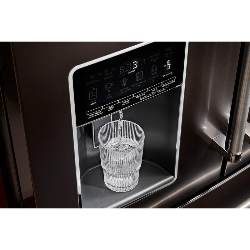 KitchenAid 36-inch French 4-Door Refrigerator with External Water and Ice Dispensing system KRMF536RBS IMAGE 8