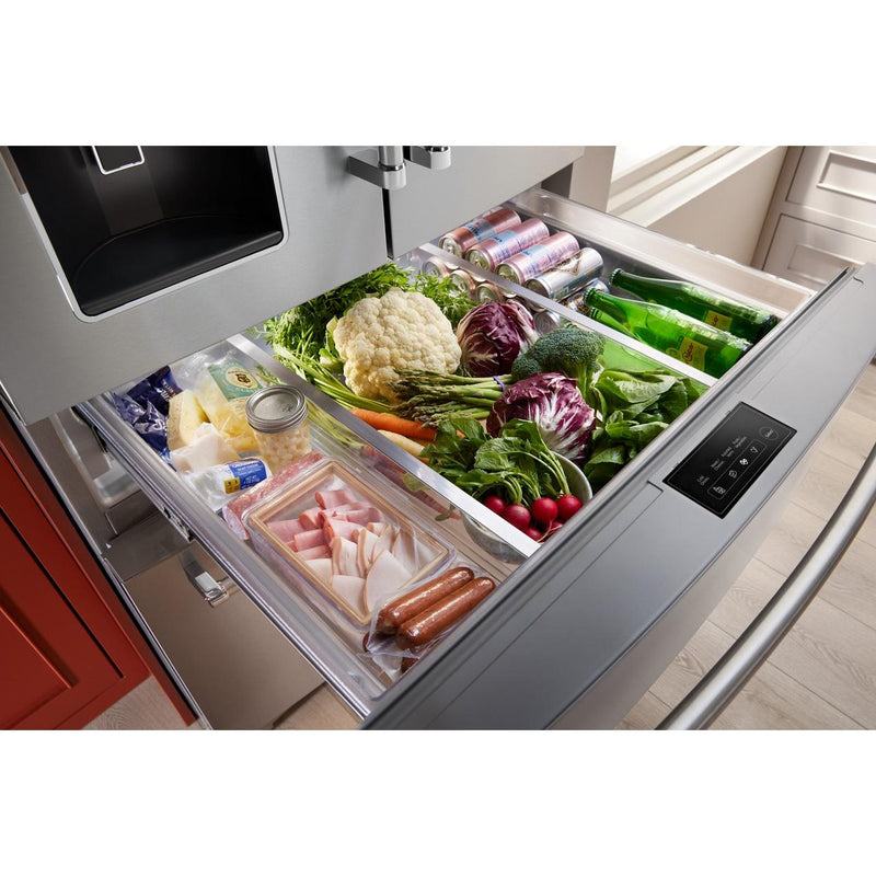 KitchenAid 36-inch French 4-Door Refrigerator with External Water and Ice Dispensing system KRMF536RPS IMAGE 12