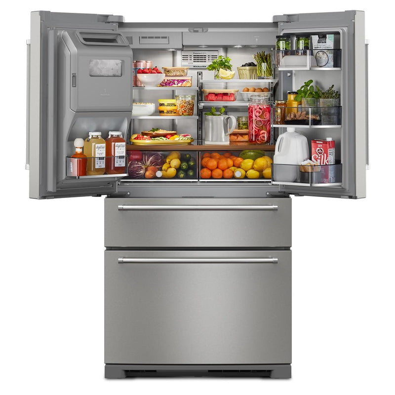 KitchenAid 36-inch French 4-Door Refrigerator with External Water and Ice Dispensing system KRMF536RPS IMAGE 2
