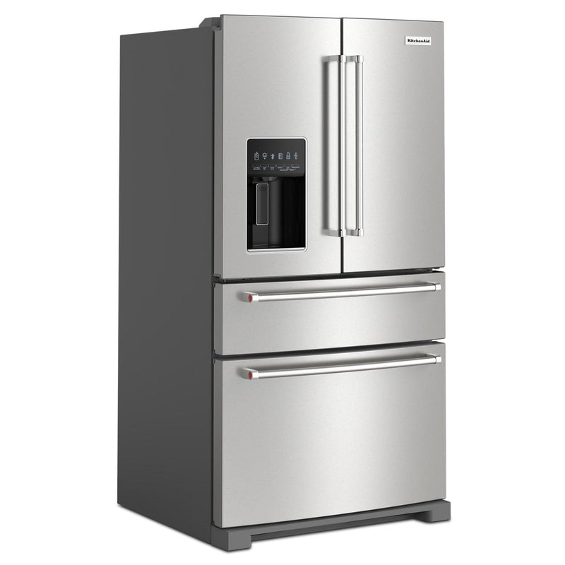 KitchenAid 36-inch French 4-Door Refrigerator with External Water and Ice Dispensing system KRMF536RPS IMAGE 4