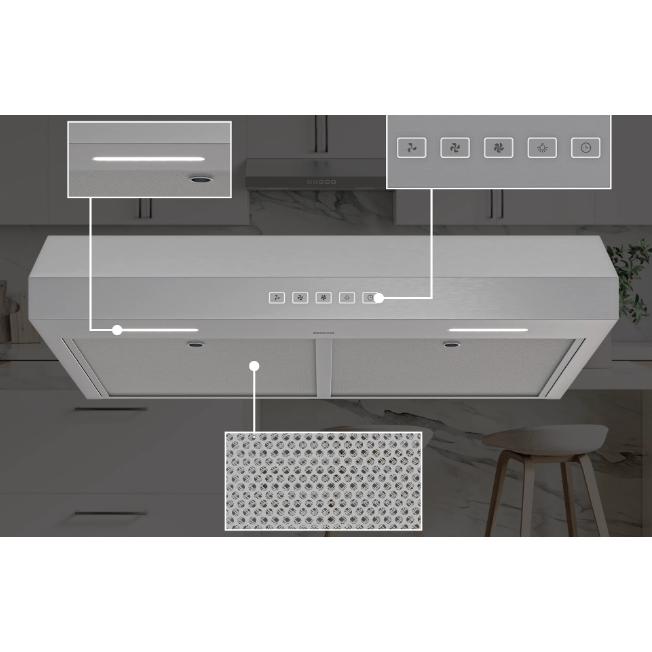 Broan 36-inch Under-Cabinet Range Hood GLA2363SS IMAGE 3