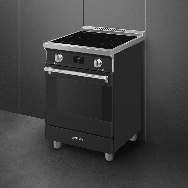 Smeg 24-inch Freestanding Induction Range SPR24UIMAN IMAGE 3
