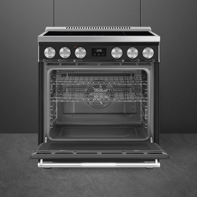Smeg 30-inch Freestanding Induction Range SPR30UIMAN IMAGE 2