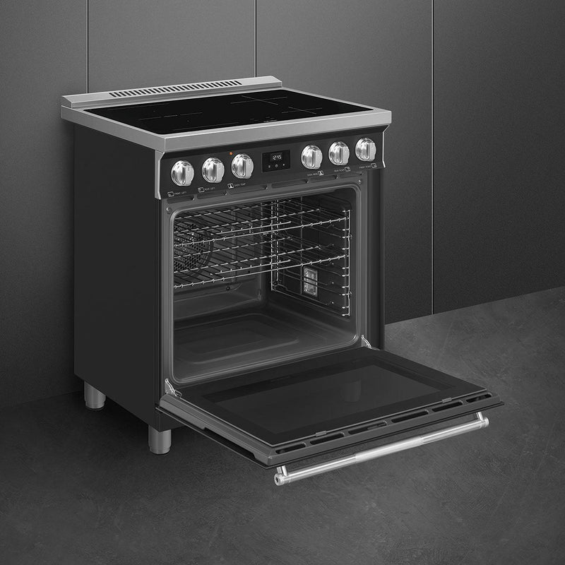 Smeg 30-inch Freestanding Induction Range SPR30UIMAN IMAGE 4