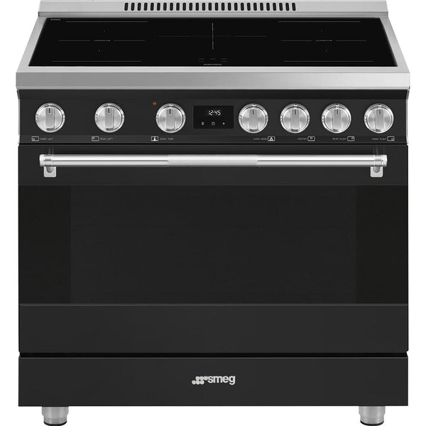 Smeg 36-inch Freestanding Induction Range SPR36UIMAN IMAGE 1