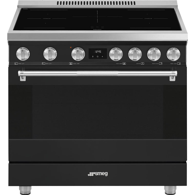 Smeg 36-inch Freestanding Induction Range SPR36UIMAN IMAGE 1