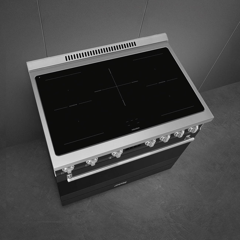 Smeg 36-inch Freestanding Induction Range SPR36UIMAN IMAGE 5
