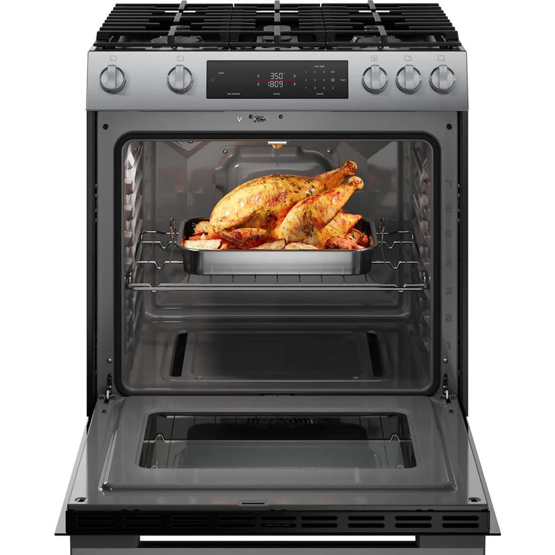 Bosch 30-inch Slide-in Gas Range with Convection Technology HGF1050MUC IMAGE 2