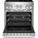  JennAir 30-inch, 4.1 cu. ft. Freestanding Induction Range with Wi-Fi JPIFC730RM IMAGE 2