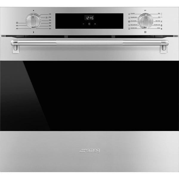 Smeg 30-inch, 3.92 cu. ft. Built-in Single Wall Oven with True European Convection SOU3300TX2 IMAGE 1