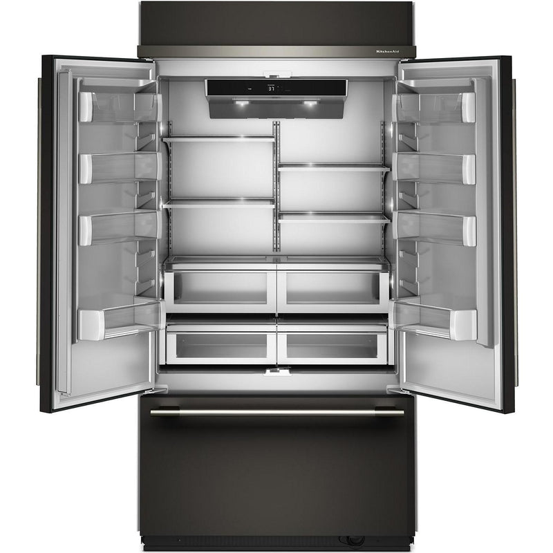  KitchenAid 42-inch, 24.2 cu. ft. Built-in French 3-Door Refrigerator KBFN542SBE IMAGE 3