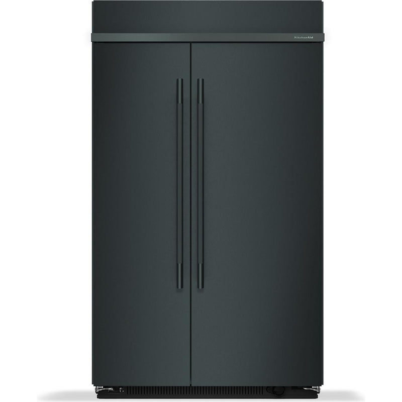  KitchenAid 48-inch, 30 cu. ft. Built-in Side-by-Side Refrigerator with Platinum Interior KBSN748SJP IMAGE 1
