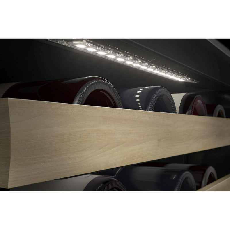  KitchenAid 24-inch Undercounter Wine Cellar with Full-Extension Wood-Front Racks KUWR524SBE IMAGE 6