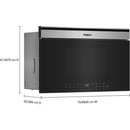  Whirlpool 30-inch 1.1 cu. ft. Built-in Microwave Oven with Air Fry Technology YWMBT7030SZ IMAGE 6