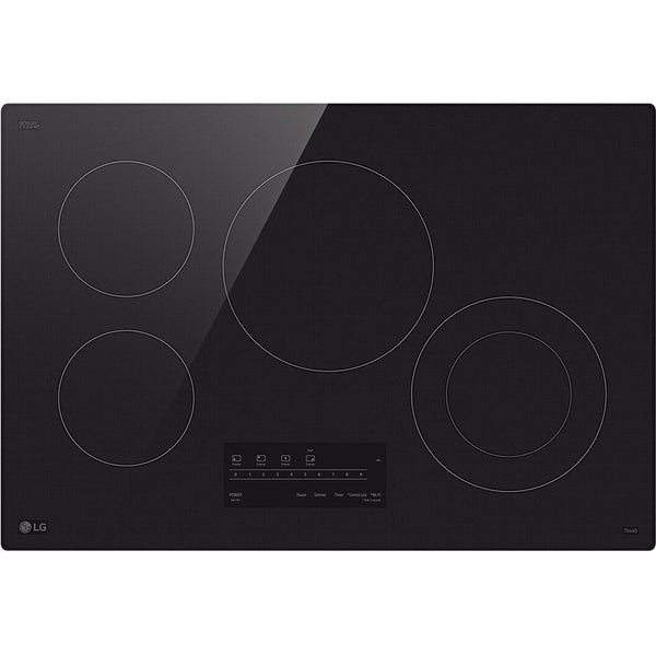  LG 30-inch Built-in Smart Electric Cooktop with 4 elements CBEW3013BE IMAGE 1